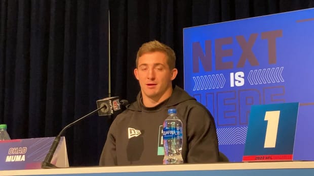 Chad Muma at the 2022 Scouting Combine